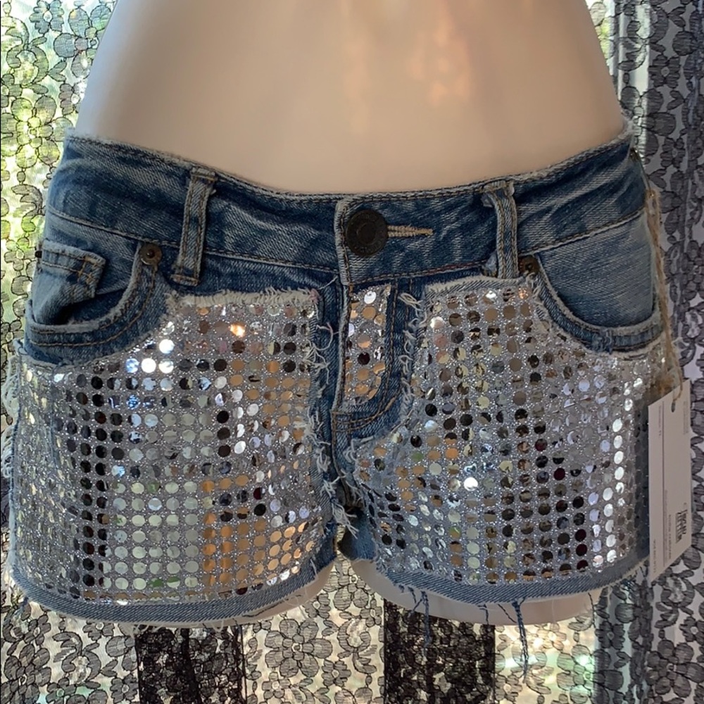 Sparkly cutoffs